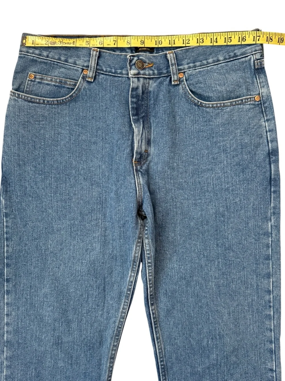 Lee Relaxed Fit Jeans Men’s 34x34 Fits 34x33.5 Medium Wash Straight Leg Cotton